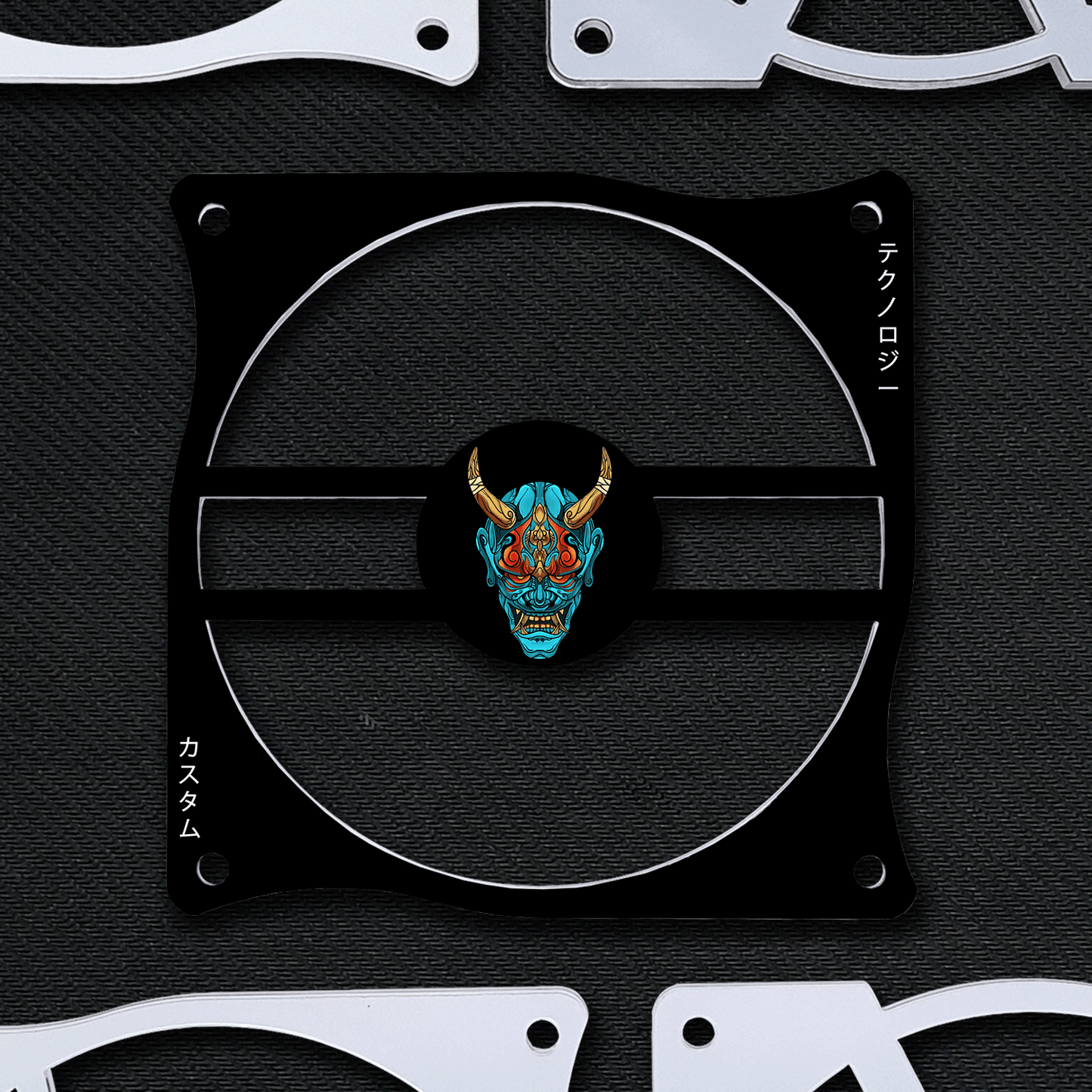 Hannya Mask (Color Options) | Acrylic Fan Grille