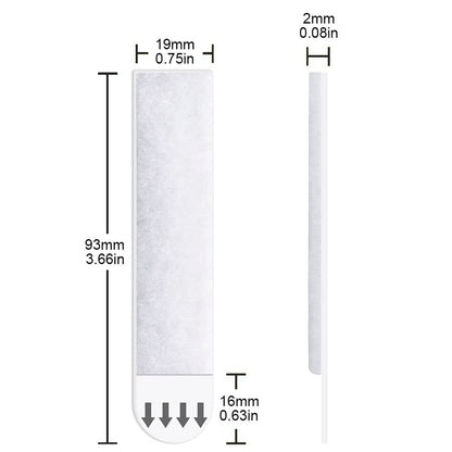 Additional adhesive strips (4 pairs)