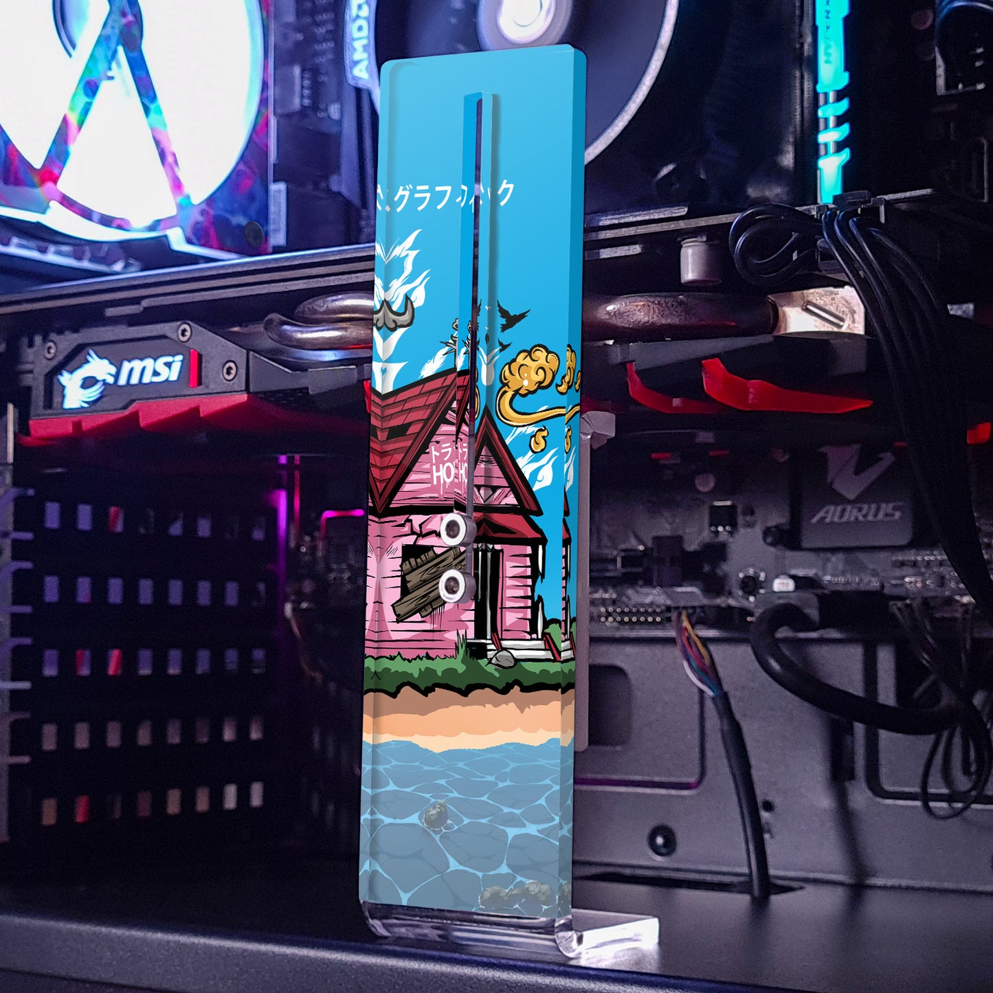 Dragon Ball Kame "Trap House" | Acrylic Vertical Graphic Support