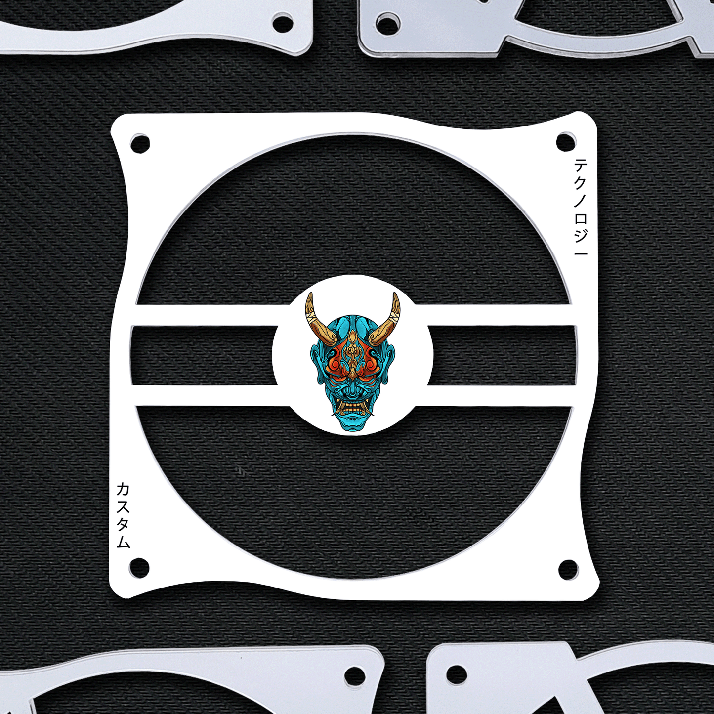 Hannya Mask (Color Options) | Acrylic Fan Grille