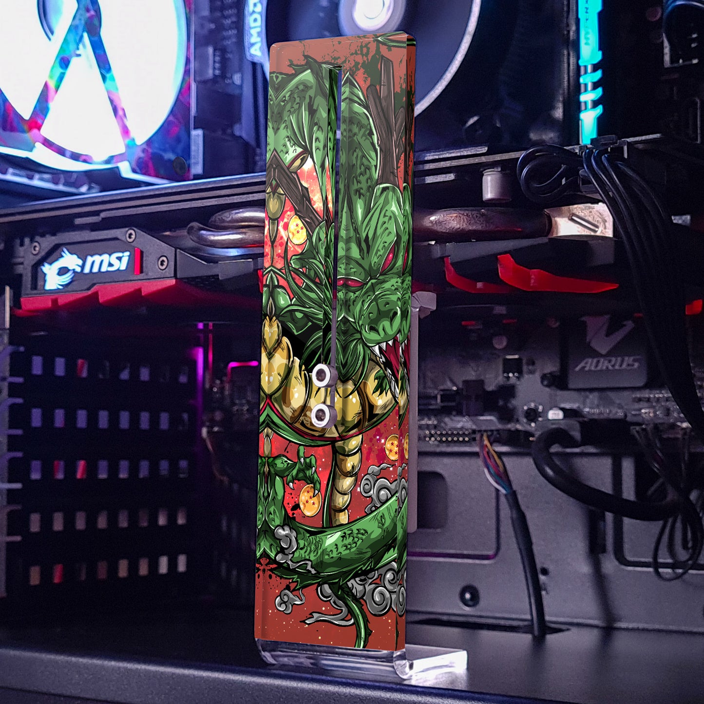 Shenron Bape Belly Dragon Ball | Soporte Gráfica Vertical Acrílico