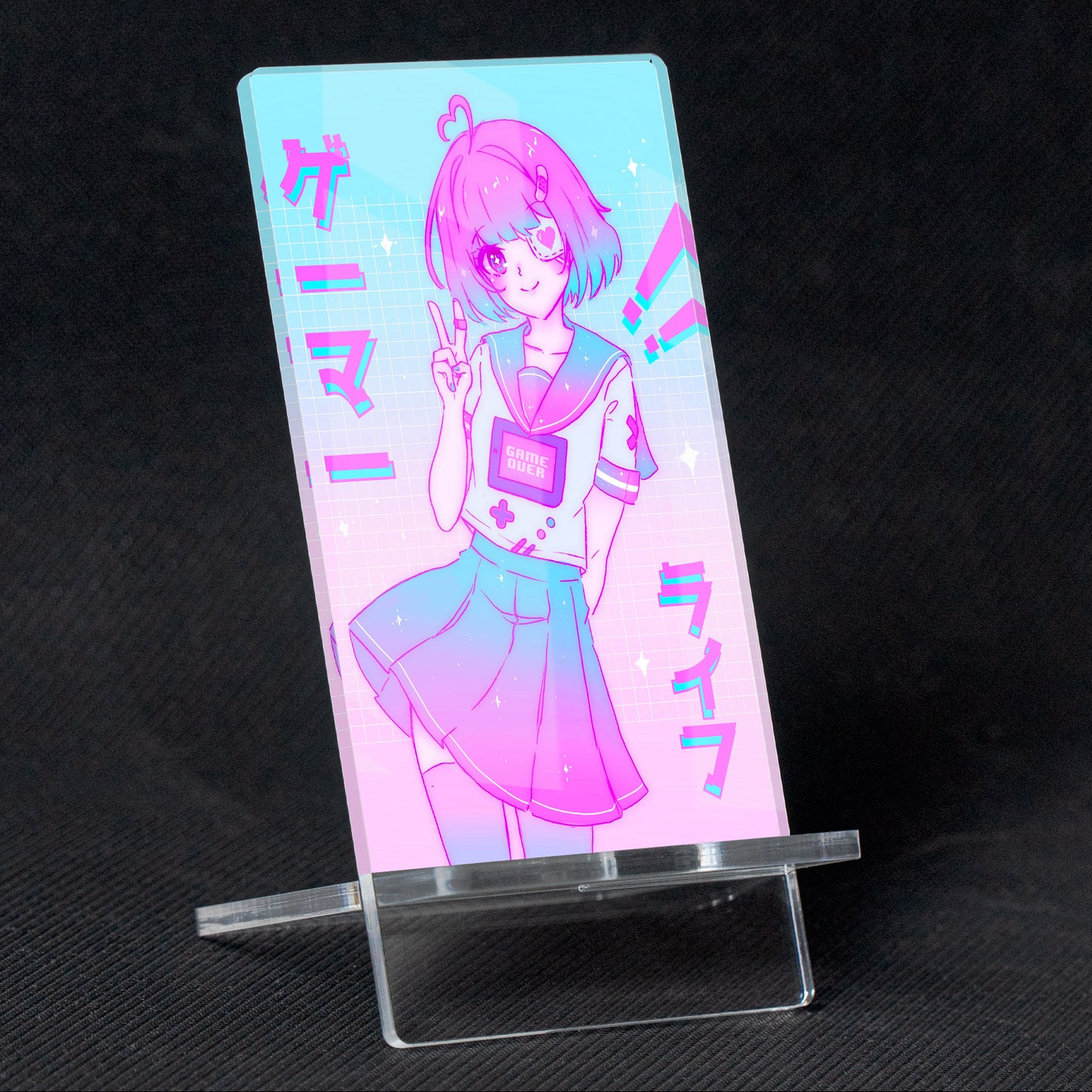 Highschool Gamer Girl | Acrylic Mobile Support