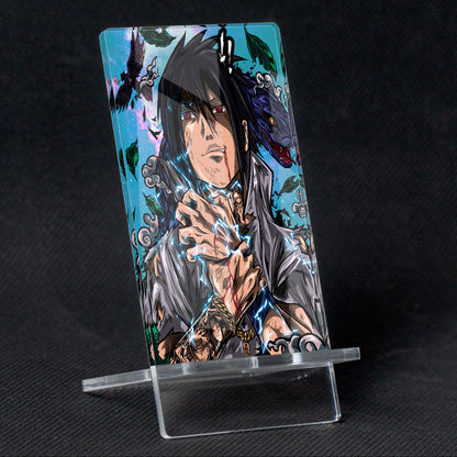 Suporte para celular Naruto, "Sasuke", feito de metacrilato