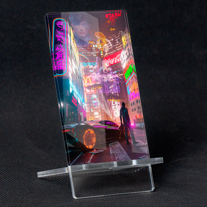 Landscape "Cyberpunk2" Mobile Holder, methacrylate