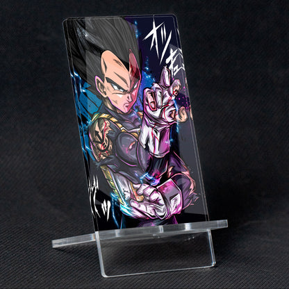 Suporte móvel base Dragon Ball Vegeta, feito de metacrilato