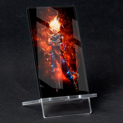 Suporte para celular Dragon Ball Goku S, feito de metacrilato