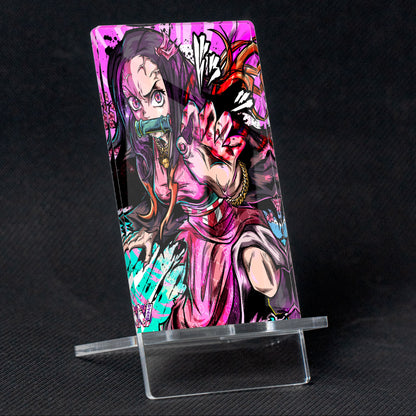 Suporte para celular Kimetsu no Yaiba Nezuko Demon, feito de metacrilato