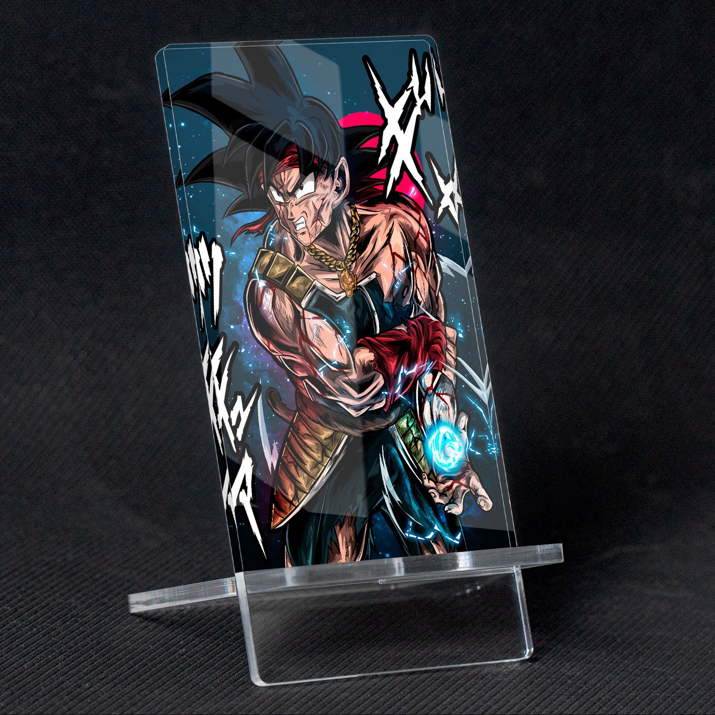 Dragon Ball Bardock Phone Holder, methacrylate