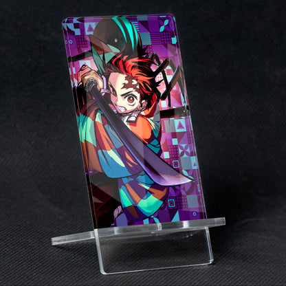 Suporte para celular Kimetsu no Yaiba Demon Slayer Tanjiro Kamaro, feito de metacrilato