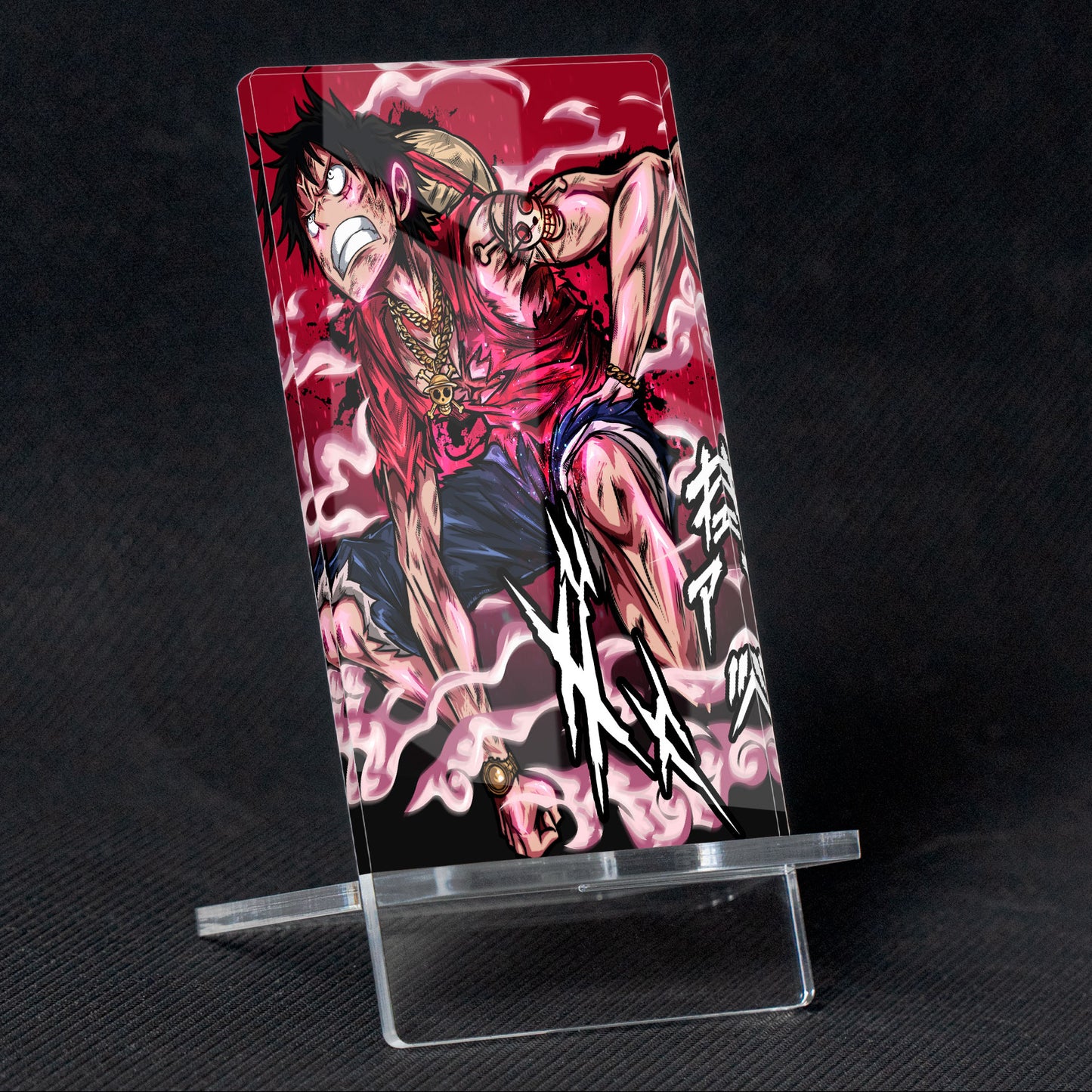 One piece Luffy "King of the Pirates" Phone Holder, methacrylate