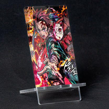 Kimetsu no Yaiba Tanjiro "Breath of Fire" Phone Holder, methacrylate