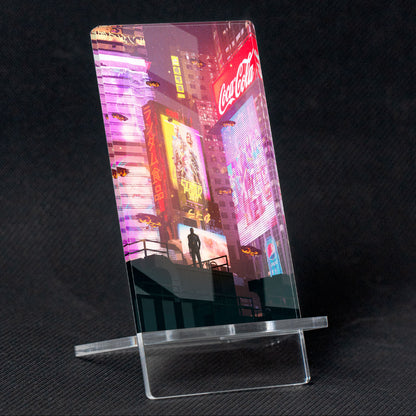 Landscape Mobile Stand "Cyberpunk mod 2", methacrylate