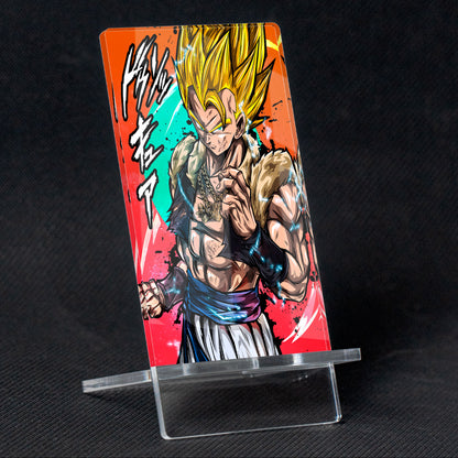 Suporte móvel Dragon Ball Gogeta SS DBS, feito de metacrilato