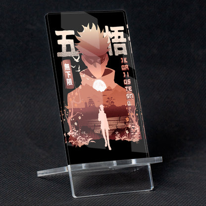 Suporte para celular Jujutsu Kaisen Gojo Satoru, feito de metacrilato