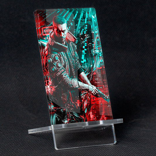 Cyberpunk "2077 vector" Mobile Holder, methacrylate